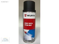 WÜRTH RAL9005 SPREY BOYA SİYAH MAT 400ML