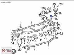 MERCEDES W163 KUPA TAKOZU ŞASE İLE KUPA ARASI TAKOZ W1633170412