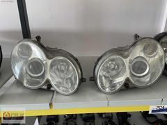 MERCEDES W209 CLK SAĞ SOL FAR BEYİNLİ MERCEKLİ HELLA HATASIZ