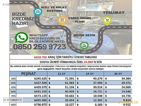 KAYRAM'DAN ESNEK VADE, HIZLI ONAY, HEMEN TESLİM