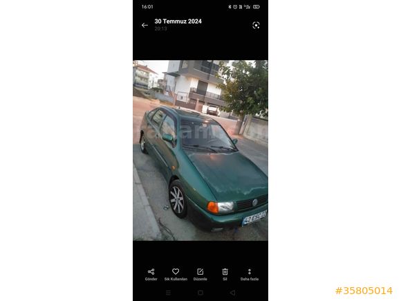 Sahibinden Volkswagen Polo 1.6 Classic 1998 Model 