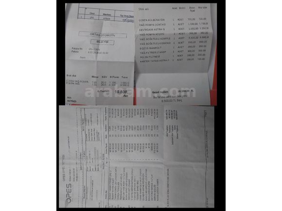 Astra 1.6 Essentia 2012 ağır bakımlı (açıklama)