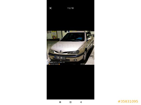 ? 05422014191numarali telefonu arayıp detaylı bilgi alabilirsiniz ?Sahibinden Renault Laguna 1.6 RXE 2001 Model.