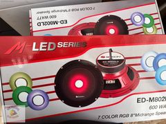 EDİSON ED-M802LD 20 CM MİDRANGE 600 WAT HOPARLÖR 120 RMS IŞIKLI