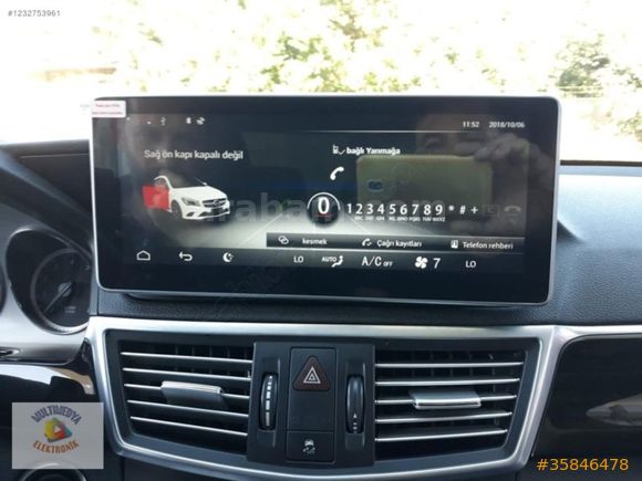 MERCEDES E CLASS W212 2014 NAVİGASYON MULTİMEDYA ANDROİD DOUBLE
