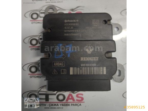 DACİA DOKKER AİRBAG BEYNİ A2C85839102