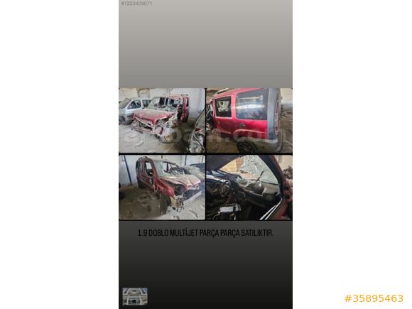 FİAT DOBLO 1.9 MULTİJET PARÇA PARÇA SATILIKTIR.