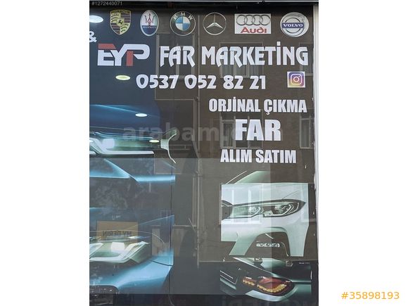 CADDY FAR LEDLİ ZENON ORJINAL 2016-2019 SAG ORJINAL