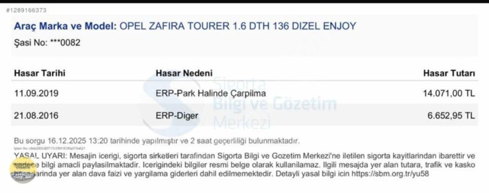 Galeriden Opel Zafira 1.6 CDTI Enjoy 2015 Model Sakarya 198.000 km Lacivert 2