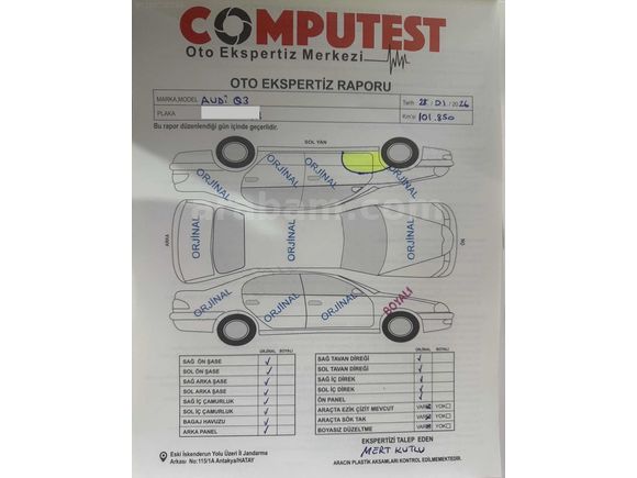 2021 model AUDİ Q3 Sline 107 bin km (CAM TAVAN)