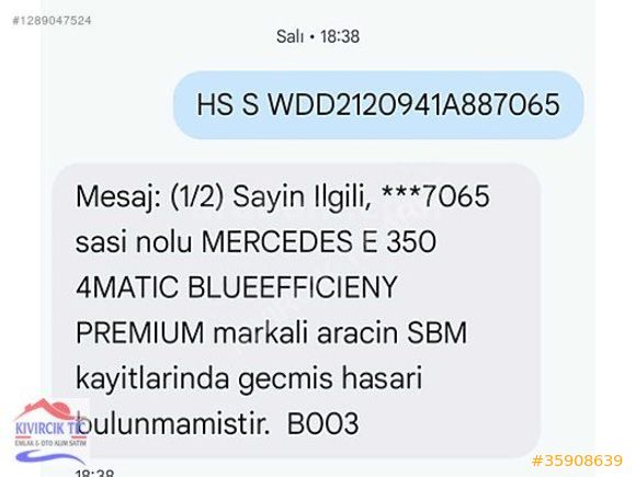 _2013 Mercedes E 350 4Matic_Boyasız_165 Binde_EMSALSİZ_