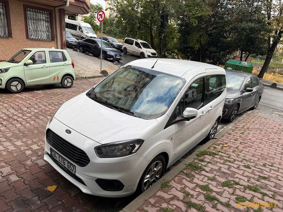 OTOMOBiL RUHSATLI Ford Tourneo Courier 1.5 TDCi Delux 2020 Model Star Stoplu 100’lük tramersiz düşük kmli