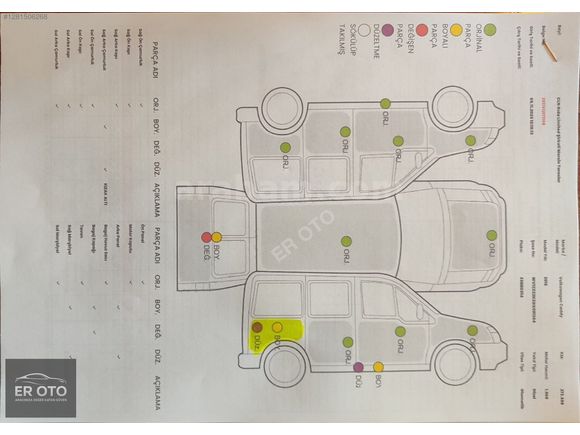ER OTO DAN 2016 MODEL 2.0 TDİ OTOMATK CADDY