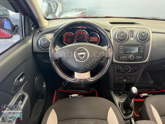2016 MODEL DACİA STEPWAY 1.5 DCİ//BAKIMLI MASRAFSIZ !!! KIRMIZI