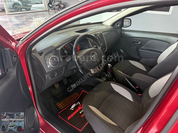 2016 MODEL DACİA STEPWAY 1.5 DCİ//BAKIMLI MASRAFSIZ !!! KIRMIZI