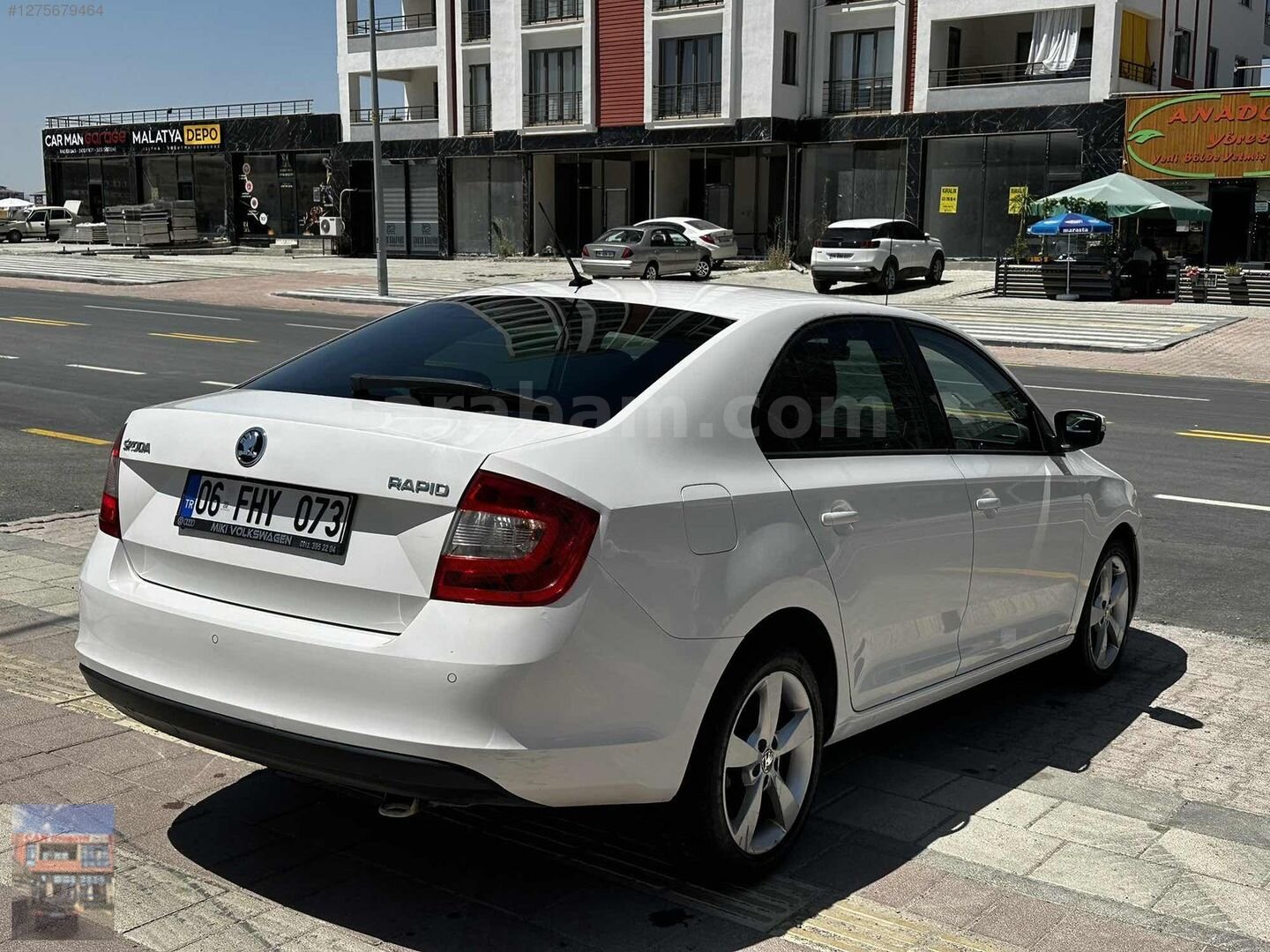 Galeriden Skoda Rapid 1.4 TDI Style 2015 Model Ankara 254.000 km Beyaz 5