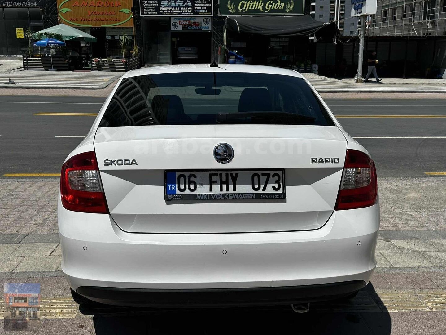 Galeriden Skoda Rapid 1.4 TDI Style 2015 Model Ankara 254.000 km Beyaz 6