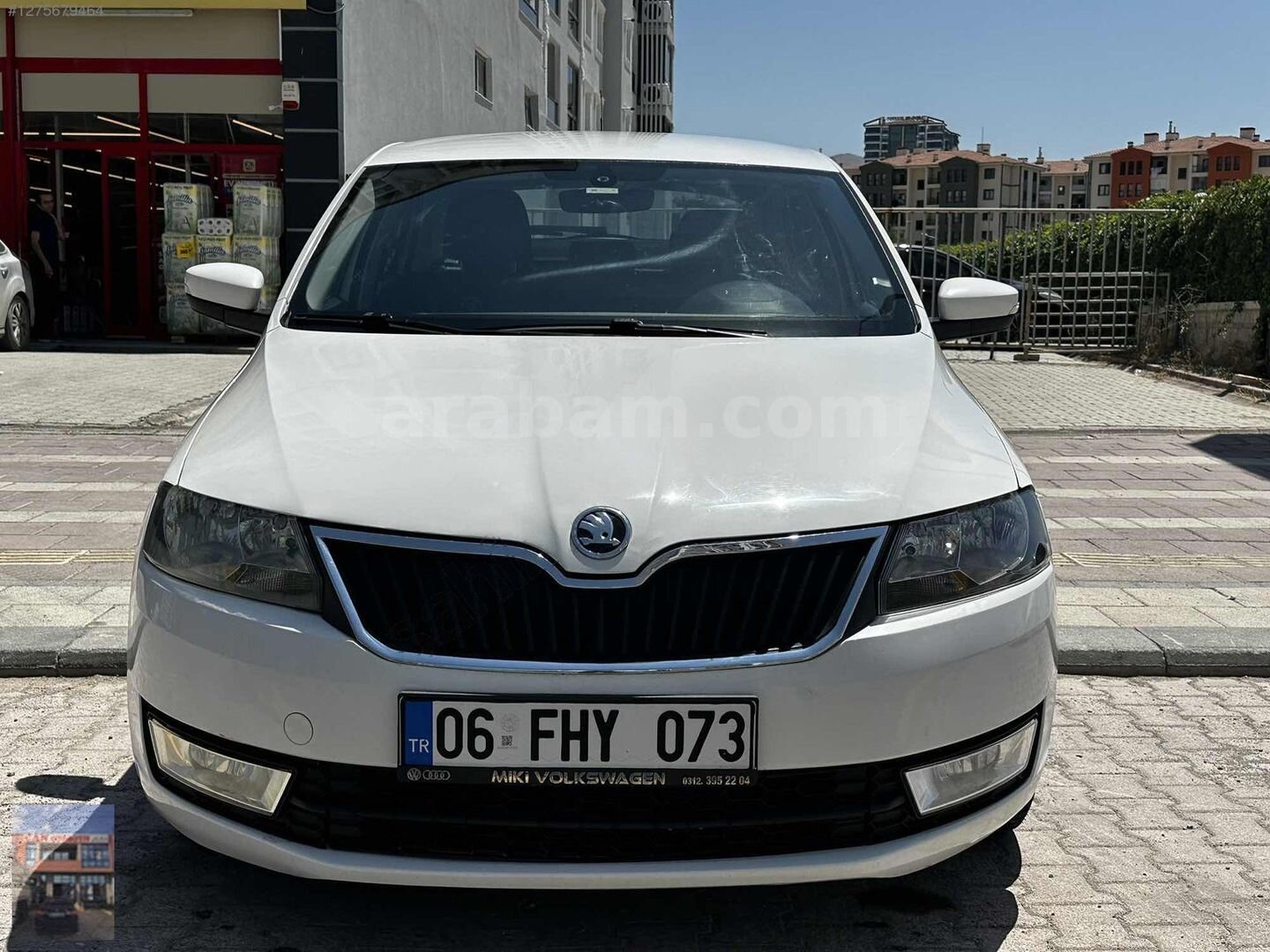Galeriden Skoda Rapid 1.4 TDI Style 2015 Model Ankara 254.000 km Beyaz 1