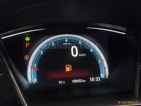 -VİTRİN 37- HONDA CIVIC EXECUTİVE K.ISITMA/H.EKRAN/KEYLESS GO