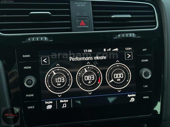 2017 GOLF 7.5 HİGHLİNE DSG 95.000 KM