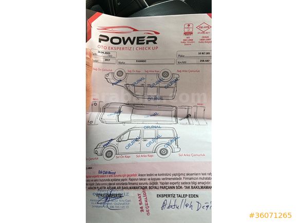 Sahibinden Renault Kangoo Express 1.5 dCi Maxi Frigo 2017 Model