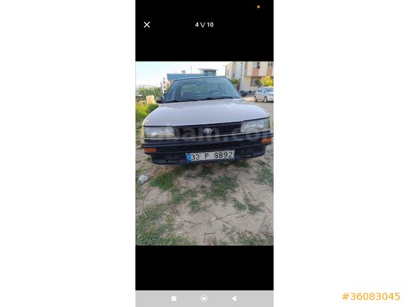 Yeni muaneli Sahibinden Toyota Corolla 1.6 XL 1991 Model