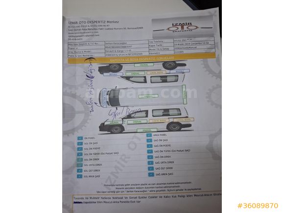 Sahibinden Renault Kangoo 1.5 dCi Expression 2005 Model
