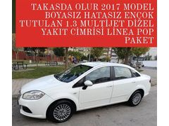 TAKASTA OLUR 2017 MODEL BOYASIZ HATASIZ ORJINAL AYİLE   ARACIDIR PİYASADA ENÇOK TUTULA 1.3 MULTİJET DİZEL YAKIT CİMRİSİ POP PAKETTİR