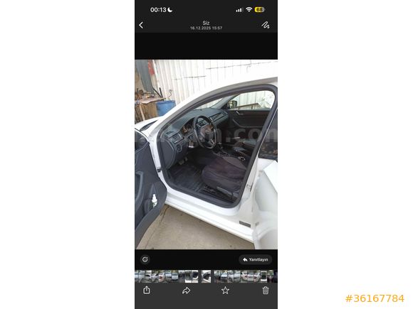 Sahibinden Skoda Rapid 1.6 TDI Elegance 2014 Model  162000 km Beyaz