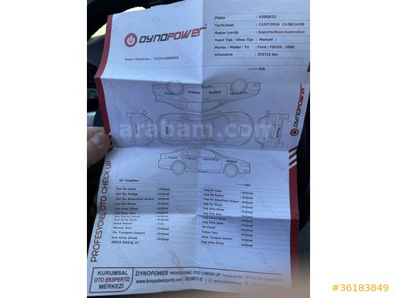 Sahibinden Ford Focus 1.6 TDCi Collection 2008 Model 