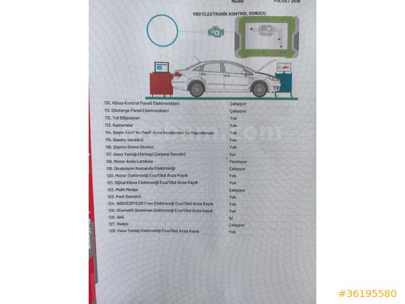 Sahibinden Ford Focus 1.5 TDCi Titanium 2016 Model