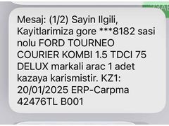 Sahibinden Ford Tourneo Courier 1.5 TDCi Delux 2020 Model  82.000 km otomobıl ruhsatlı Beyaz