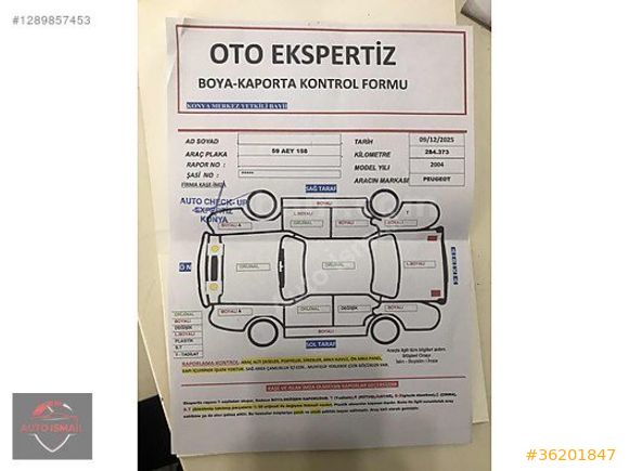 ORJİNAL 2004 MODEL PEUGEOT PARTNER 2.0 HDİ KLİMALI