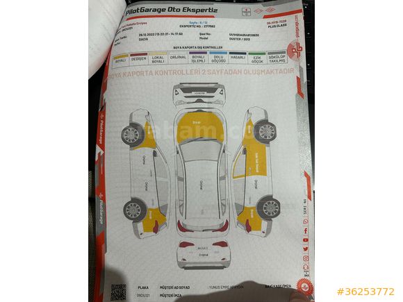 ARAZİ GÖRMEMİŞ 2013 DUSTER 4x2 SORUNSUZ