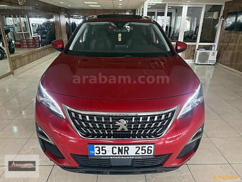 GALERİDEN PEUGEOT 3008 1.5 BLUEHDI ACTİVE LİFE SKY PACK 2020 MODEL İZMİR 99.000 KM KIRMIZI