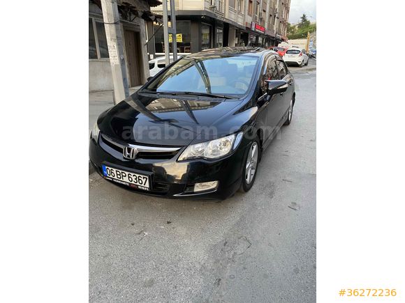 Sahibinden Honda Civic 1.6 Elegance 2008 Model İstanbul 230.000 km Siyah