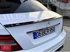 W204 2007-2014 C SERISI IÇIN UYUMLU AMG SPOILER-PARLAK SİYAH