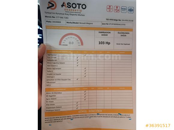 Sahibinden Renault Megane 1.3 TCe Joy 2019 Model