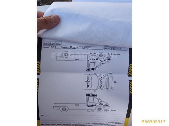 Ford transit 350 L şerit takip çarpışma önleme zenon farlı