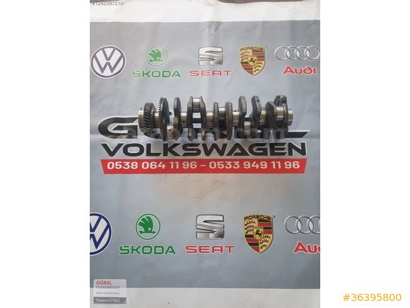 TRANSPORTER T5 2.5TDİ ÇIKMA ORİJİNAL KRANK MİLİ 2004-2010