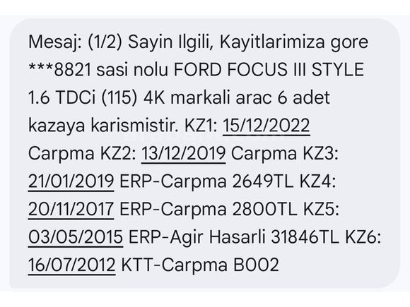 YENİ MUAYENELİ BAKIMLI VE MASRAFSIZ FOCUS