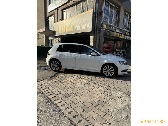 Tek değişen harici boyasız Sahibinden Volkswagen Golf 1.6 TDi BlueMotion Highline 2016 Model Kayseri 173000 km Beyaz 
