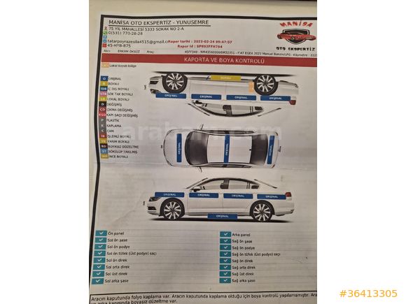Sahibinden Fiat Egea 1.4 Fire Easy Plus 2022 Model