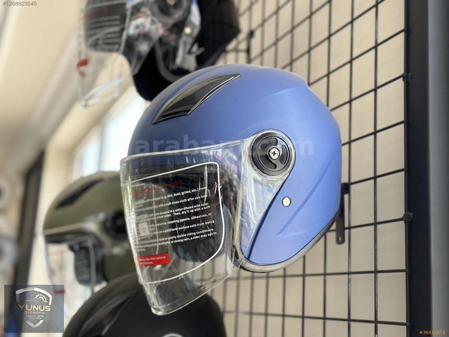 ECE BELGELİ MOTORSİKLET YARIM KASK VİZÖRLÜ