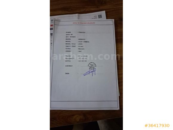 Sahibinden Renault Clio 1.5 dCi Expression 2005 Model