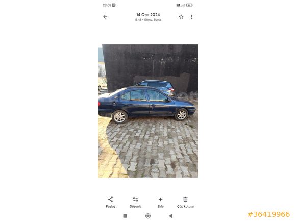 Sahibinden Renault Megane 1.6 RTE 2002 Model Ağrı
