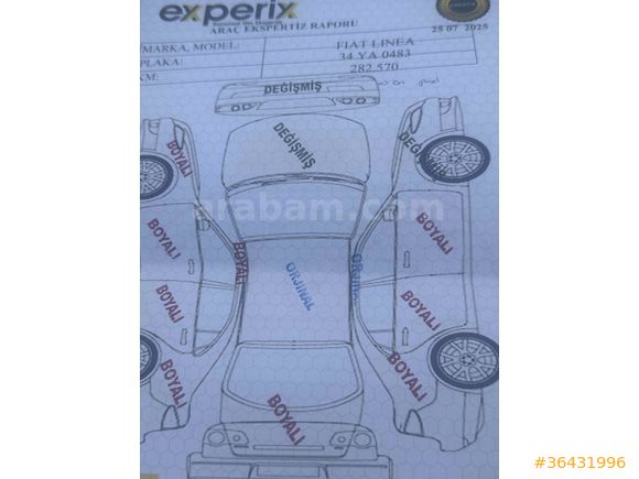 Galeriden Fiat Linea 1.3 Multijet Active Plus 2012 Model Gaziantep