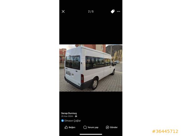 Sahibinden Ford - Otosan Transit 8+1 2007 Model  266.187 km Beyaz