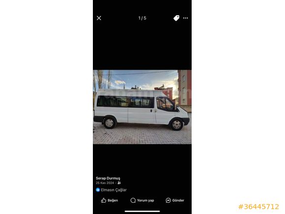Sahibinden Ford - Otosan Transit 8+1 2007 Model  266.187 km Beyaz