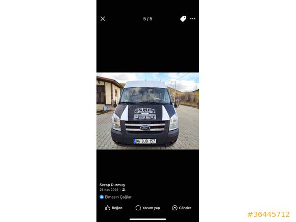 Sahibinden Ford - Otosan Transit 8+1 2007 Model  266.187 km Beyaz